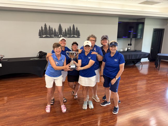 2026 KWGA Board members with the West Michigan Women's Cup.